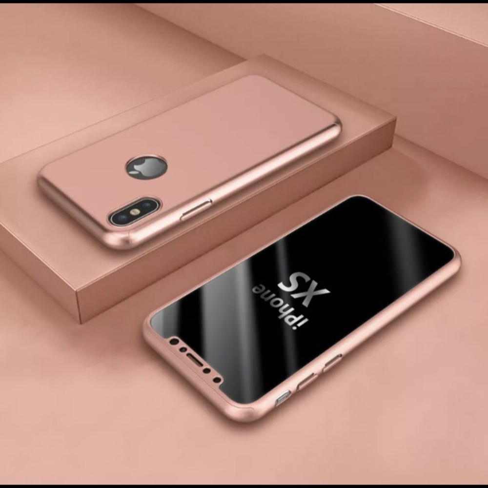 iPhone X/Xs/11/11 Pro 360 Case & Tempered Glass